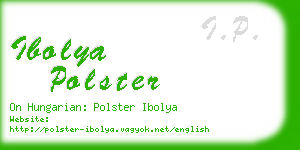 ibolya polster business card